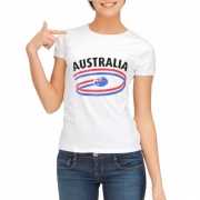 Australie t shirt voor dames met vlaggen print