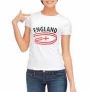 Engeland t shirt voor dames met vlaggen print