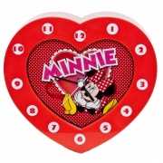 Minnie Mouse wandklok hartvormig