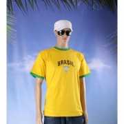 Brazilie voetbal thema shirt Brasil voor heren