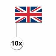Zwaaivlaggetjes Verenigd Koninkrijk 10 stuks