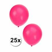 25x fluor roze party ballonnen