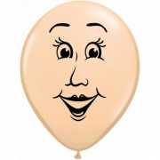 Ballon met vrouw gezicht 40 cm