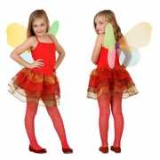 Rode vlinder jurk voor meisjes