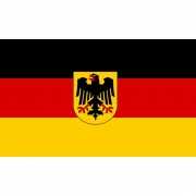 Vlag van Duitsland mini formaat 60 x 90 cm