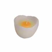 Witte eieren kaarsjes 5 cm
