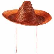 Sombrero in oranje kleur 48 cm