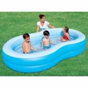 Blauw opblaasbaar zwembad 262 cm