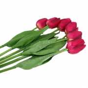 Realistische roze tulpen bos 48 cm
