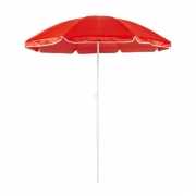 Rode parasols van nylon