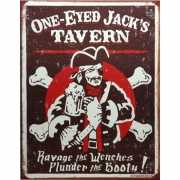 Piraten muurdecoratie metaal Jacks Tavern
