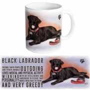 Koffie beker zwarte Labrador hond