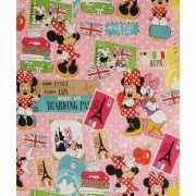 Minnie Mouse op reis geschenkpapier