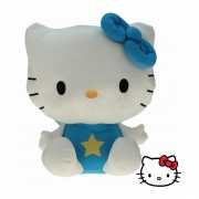 Speelgoedknuffel blauw Hello Kitty 35 cm