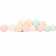 Cotton Balls pastel lichtsnoer