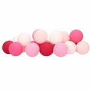 Cotton Balls roze lichtsnoer