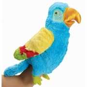 Handpop papegaai 23 cm