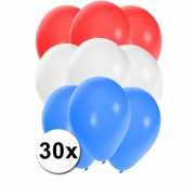 Ballonnen in de kleuren van Nederland 30x
