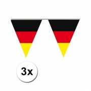 3x Vlaggetjes Duitsland 5 meter