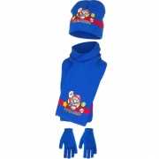 Blauwe Super Mario winterset