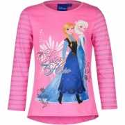 Frozen t shirt roze met blauw