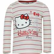 Hello Kitty t shirt wit met rood