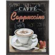 Vintage muurdecoratie koffie cappuccino