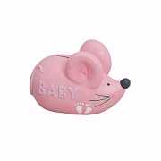 Roze spaarpot voor Baby in de vorm van een muis