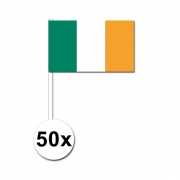 Zwaaivlaggetjes Ierland 50 stuks