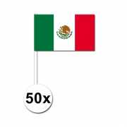 Zwaaivlaggetjes Mexico 50 stuks