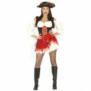 Sexy rood piraten kostuum dames