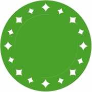 Groene wegwerp placemats 33 cm