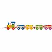 Speelset houten trein met wagons voor kinderen