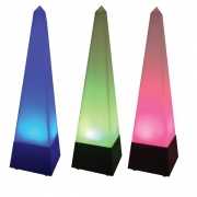 Pyramide gekleurde tafellamp