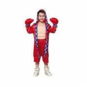 Rood bokser kostuum voor kinderen