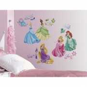Disney prinsessen stickers voor op de muur