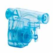 Mini blauw waterpistool 5 cm
