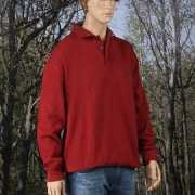 Polosweater grote maten rood