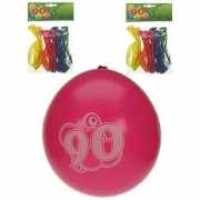 8x Ballonnen 90 jaar