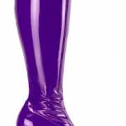 Glimmende paarse laarzen dames