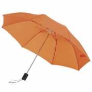 Oranje vouwbare paraplu 85 cm