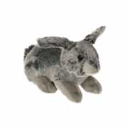 Pluche konijn grijs 27 cm