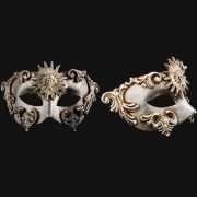 Venetiaans barok oogmasker zilver