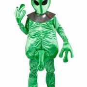 Alien man kostuum groen