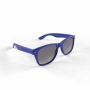 Hippe zonnebril met blauw montuur