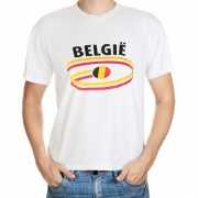 Wit heren t shirt Belgie