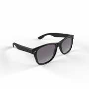 Hippe zonnebril met zwart montuur