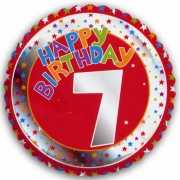 Happy Birthday 7 jaar folie ballon