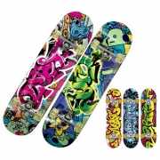 Skateboard met graffitiprint deluxe